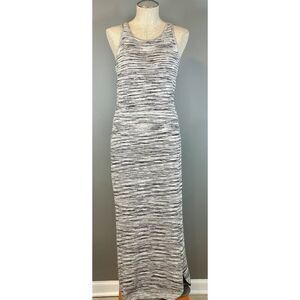 Splendid Space Dye Racer Back Knit Maxi Dress in Natural Multi Size M